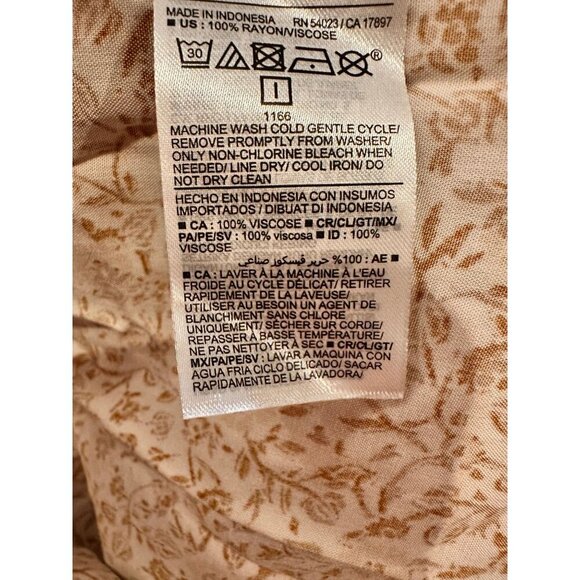 NWT Old Navy Tie Back Floral Cami Swing Top Cottage Boho Peasant Ditzy Womens S - Picture 4 of 5